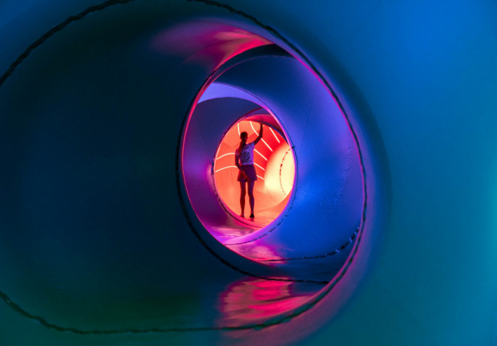 Dodecalis Luminarium installation. Photography: Leigh Griffiths