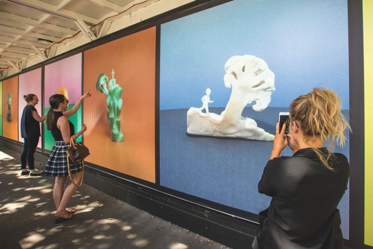 'A Song from Nature' Photographic Installation, Alexandria. Photograph by City of Sydney