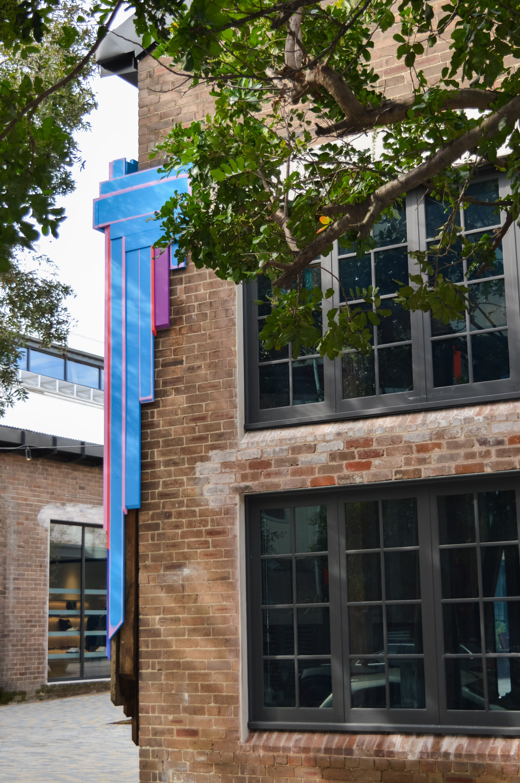 Timber Tapestries - Stories Covered in Grain, Patrizia Biondi, 2024, Rosebery Engine Yards. Photo credit: Luke Turner